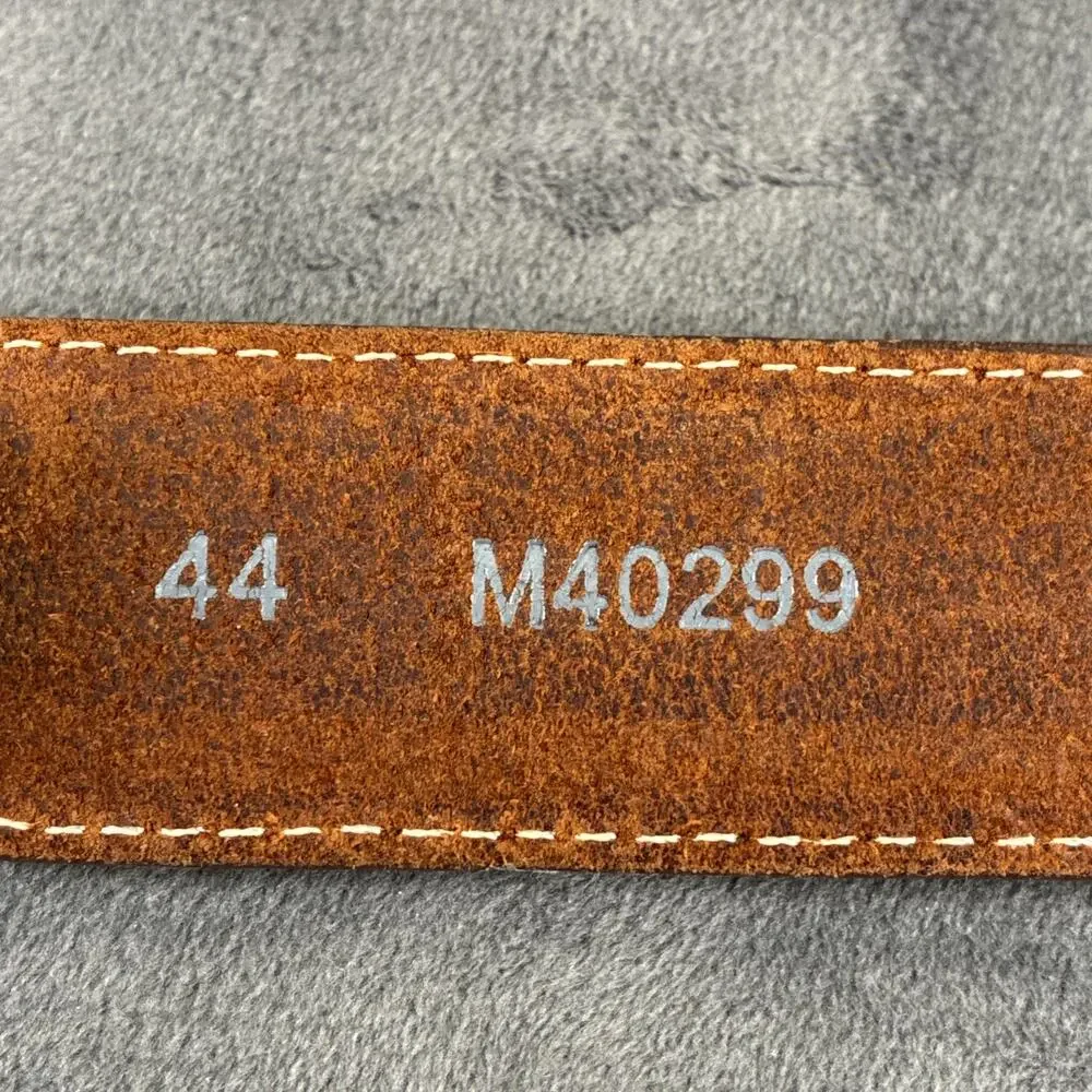 Onyx By Brighton Men’s 44 Brown Leather Belt Trinidad Deep Sea Fisherman Charity